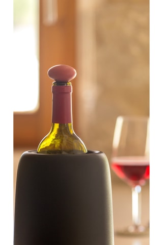 1 bouchon de bouteille à vin et 6 marque-verres en silicone