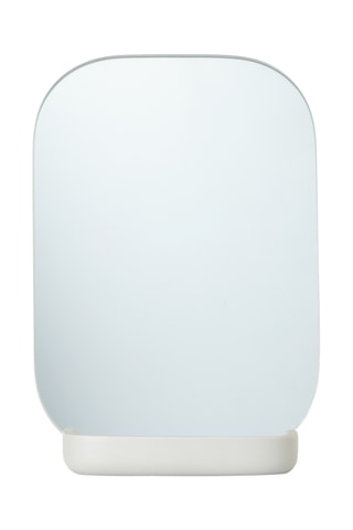 Miroir de salle de bain - 12 x 7,1 x 17 cm - Gris clair