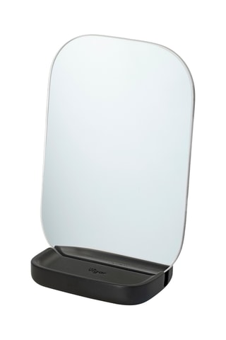 Miroir de salle de bain - 12 x 7,1 x 17 cm - Noir