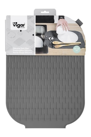 Egouttoir à vaisselle en silicone - Gris - 39 x 27cm