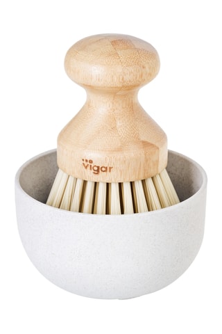 Distributeur de savon et brosse à vaisselle