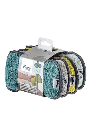 4 éponges à récurer 2-en-1