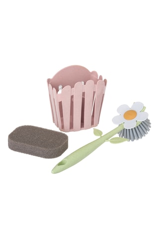 Brosse à vaisselle et éponge