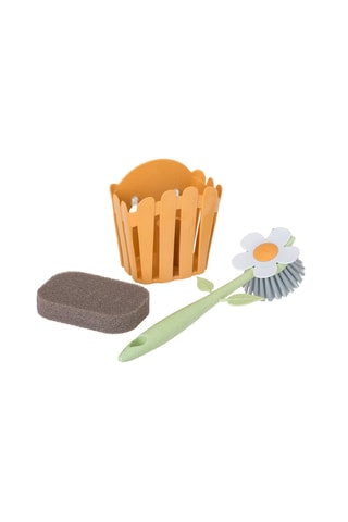 Brosse à vaisselle et éponge