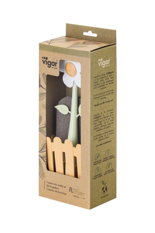 Brosse à vaisselle et éponge