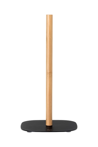 Porte-rouleau de papier toilette en bambou - Noir