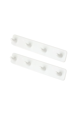 2 crochets muraux multifonction - 22,3 x 3 x 3,6 cm