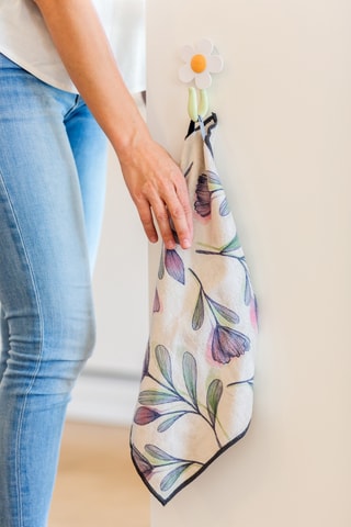 4 chiffons - Blanc et gris