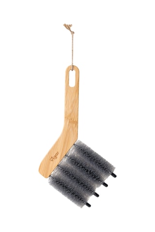Brosse pour volets en bambou - 20,5 x 2,7 x 19 cm