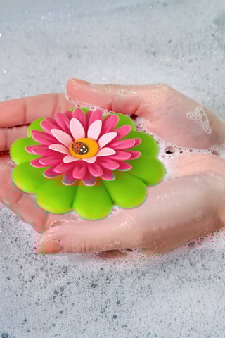 Bouchon de baignoire - Fuchsia et vert clair