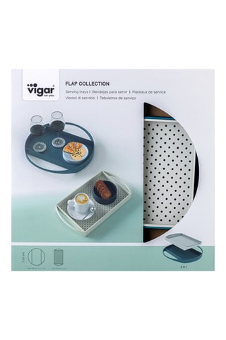 2 plateaux de service - 28,5 x 28,5 x 2,5 cm