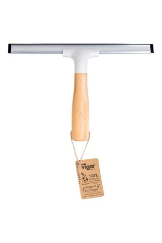 Raclette de douche en bambou - 25 x 4 x 16,5 cm