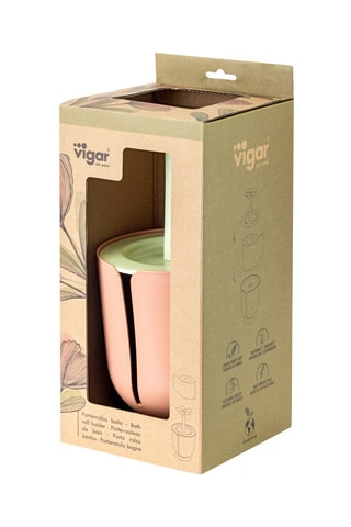 Porte-rouleau - Vert clair et marron