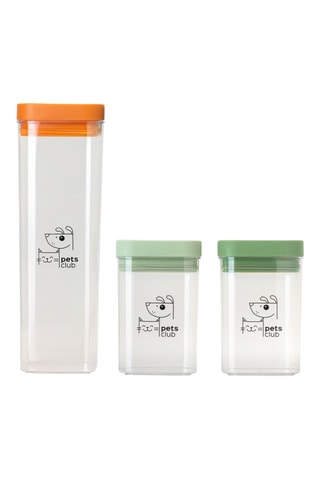 3 boites de conservation pour animaux - 20 x 10 x 30,5 cm