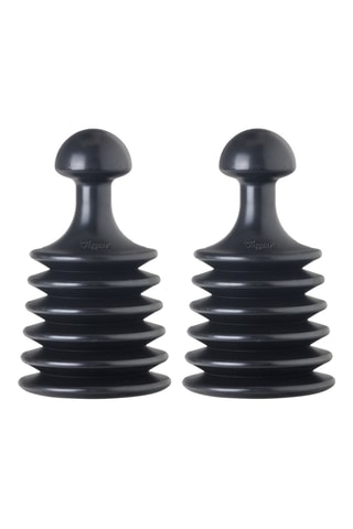 2 déboucheurs à soufflet - 10,5 x 10,5 x 15 cm