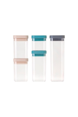 5 boîtes de conservation en silicone - 50, 80, 120 et 190 cl