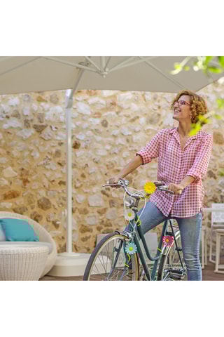 4 flores flexíveis em silicone - Verde e amarelo