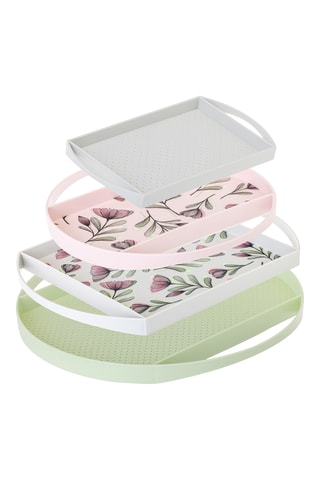 4 plateaux de service - 42 x 42 x 3 cm