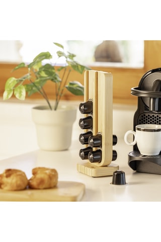 Organiseur de capsules de café en bambou - Pour 20 capsules