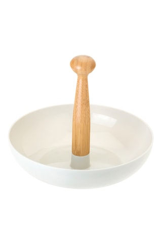 Corbeille à fruits en bambou - 25,5 x 25,5 x 21,5 cm