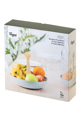 Corbeille à fruits en bambou - 25,5 x 25,5 x 21,5 cm