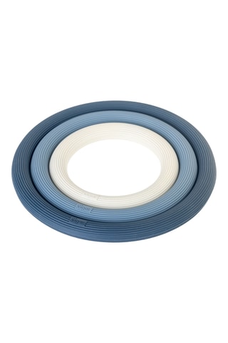 3 dessous de plat magnétiques en silicone - Bleu et gris