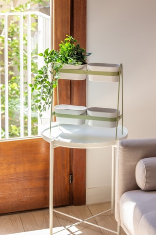 Jardinière 2 niveaux - 34,5 x 14,5 x 38 cm - Vert