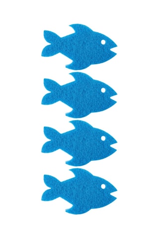 4 éponges - 12 × 7,5 × 3,5 cm