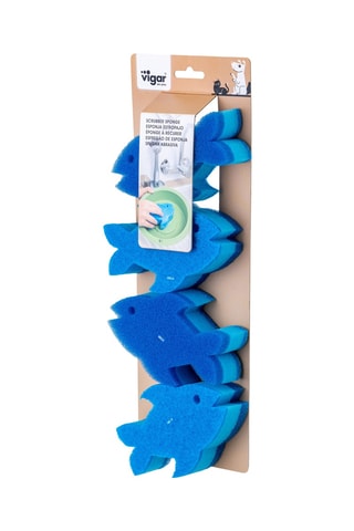 4 éponges - 12 × 7,5 × 3,5 cm