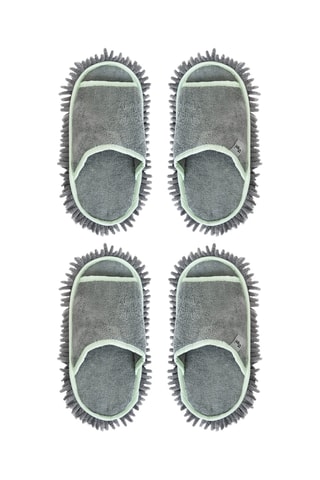 2 paires de pantoufles - Gris clair