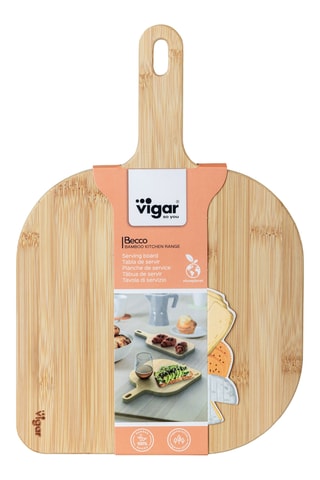 Plateau de service en bambou - 30 x 20 x 1,5 cm