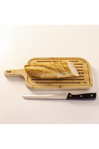 Planche à pain en bambou - 40 x 18 x 2 cm