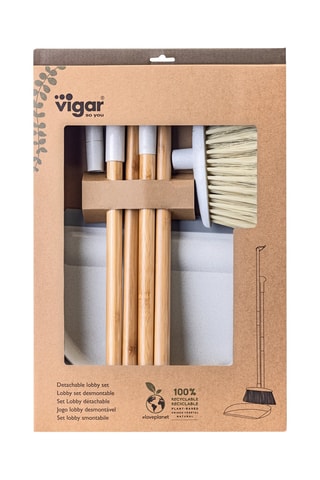 Balai et pelle modulables en bambou