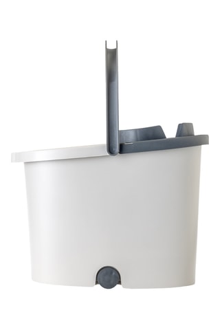 Balde retangular com escorredor automático e rodas - 16 l