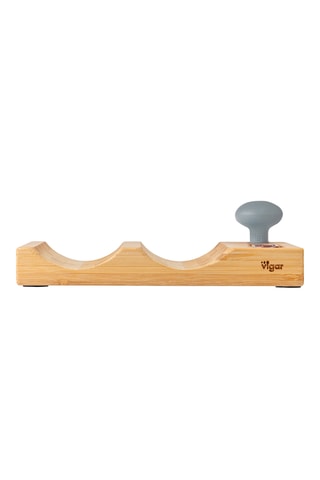 Support à bouteilles en bambou - 22,5 x 27,5 x 6,5 cm