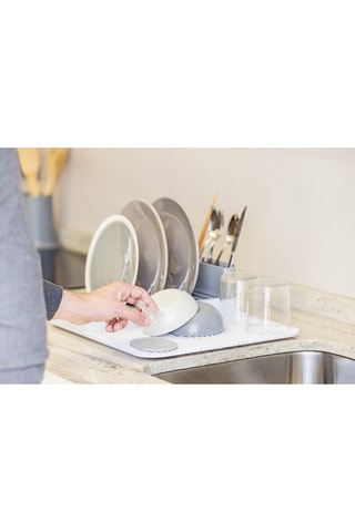 Egouttoir à vaisselle et couverts - 42,5 x 34,5 x 12 cm
