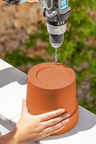 2 pots en farine de bambou - Marron