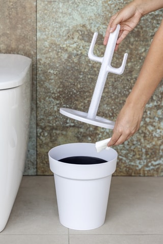 Set brosse WC - Blanc