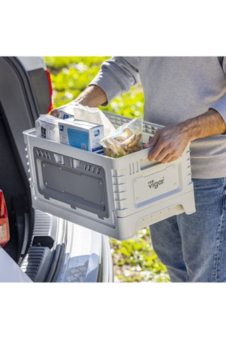 Boîte de rangement - 30 l - Gris