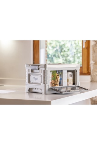 Boîte de rangement - 30 l - Gris