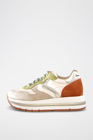 Baskets en nubuck Maran - Blanc, beige et marron