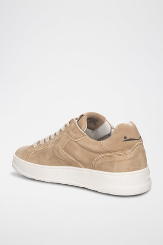 Baskets en nubuck - Blanc et noir