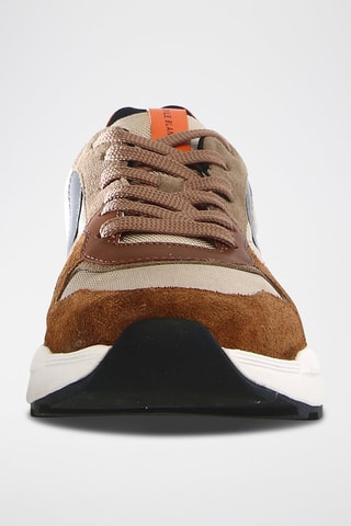 Baskets en nubuck Club 21 - Beige et marron