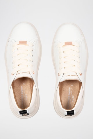 Baskets plateformes Wembley - Blanc et doré