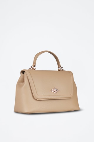 Sac à main en cuir - Beige