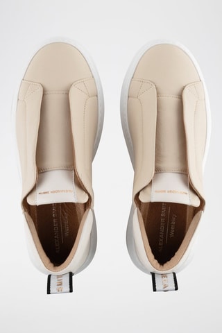 Slip-on en cuir Wembley - Blanc et rose