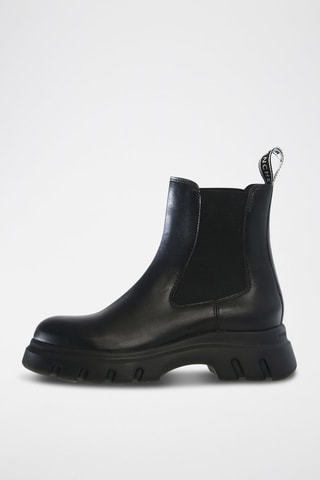 Bottines Chelsea en cuir - Noir