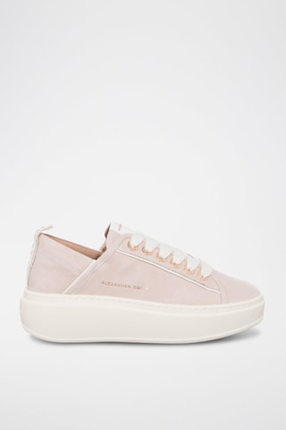 Baskets plateformes en cuir Wembley - Rose