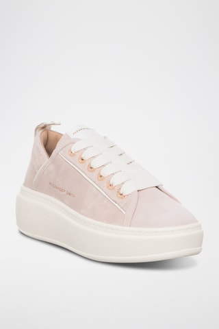 Baskets plateformes en cuir Wembley - Rose