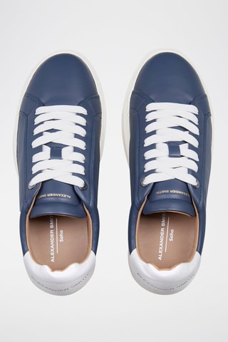 Baskets en cuir - Bleu